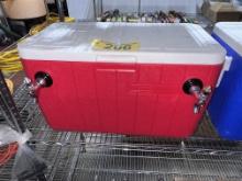 COLEMAN JOCKEY BOX W/ WOOD ENCLOSURE