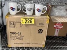 LOT: (34) SIDE BY EACH MONOGRAMMED COFFEE MUGS, 16oz.