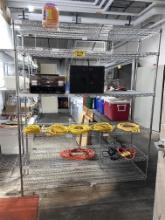 ULINE 6-SHELF S/S WIRE STORAGE RACK, 6' X 2' X 86"H