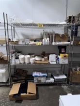 ULINE 4-SHELF S/S WIRE STORAGE RACK, 6' X 2' X 86"H