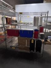 ULINE 4-SHELF S/S WIRE STORAGE RACK, 6' X 2' X 75"H