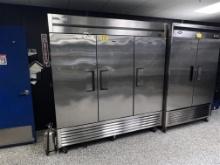 2020 TRUE MODEL T-72-HC 3-DOOR S/S COMMERCIAL REFRIGERATOR, ON CASTERS, S/N: 10082952