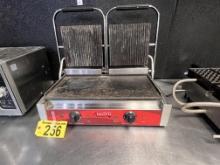 AVANTCO COMMERCIAL DOUBLE PANINI SANDWICH GRILL