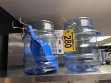 BID PRICE X 2 - (2) SAN JAMAR SAF-T-ICE ICE TOTES W/ 1-SCOOP