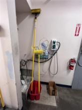 LOT; MULTI-CLEAN CHEMICAL DISPENSER, 2-LONG ARM BRUSHES, CLEANING CADDY