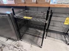 4-SHELF WIRE STORAGE RACK, 24" X 18"