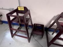 BID PRICE X 2 - (2) CHILDREN'S SEATS, HIGH CHAIR & BOOSTER SEAT