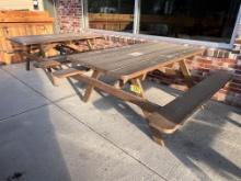 BID PRICE X 2 - (2) 6' WOODEN PICNIC TABLES