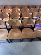 BID PRICE X 8 - (8) METAL FRAME BARREL BACK DINING CHAIRS