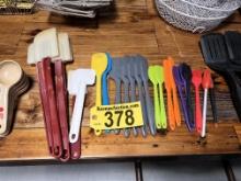 LOT: 23-ASSORTED RUBBER SPATULAS