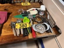 MISC. KITCHEN UTENSILS, CUTLERY, CAN OPENERS, SPREADERS