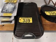BID PRICE X 2 - (2) LODGE CAST IRON GRIDDLES