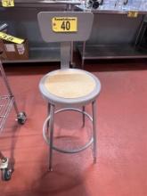 METAL SHOP STOOL