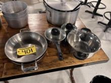BID PRICE X 5 - (5) ASSORTED COOK POTS