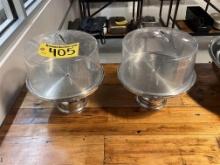 BID PRICE X 2 - (2) S/S FOOTED PASTY DISPLAYS