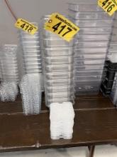 LOT OF 33-PLASTIC FOOD STORAGE BINS W/ LIDS