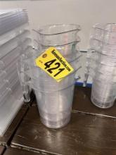 BID PRICE X 7 - (7) PLASTIC 4L MEASURING CUPS