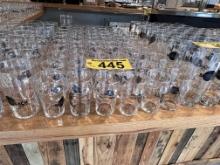 LOT: (61) SIDE BY EACH MONOGRAMMED NONIC TUMBLERS