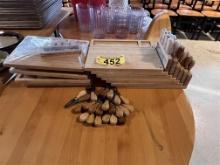 LOT: (11) 5-PC CHARCUTERIE BOARD SETS W/ EXTRA CHEESE FORKS, SPREADER KNIVES