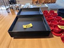 LOT: 25-PLASTIC SERVING PLATTERS, 20" X 15.5"