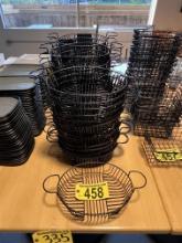 LOT: 45-ROUND WIRE SERVING BASKETS