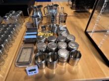 MISC. LOT OF TABLETOP ACCESSORIES, COOKING UTENSILS