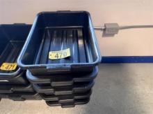 BID PRICE X 4 - (4) BLACK BUS TUBS