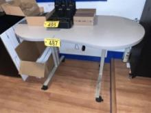 BID PRICE X 2 - (2) PORTABLE 4' COMPUTER DESKS