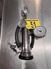 ZAHM & NAGEL SERIES 1000D SS-60 VOLUME METER, 50 PSI
