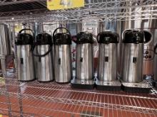BID PRICE X 6 - (6) AIRPOT COFFEE DISPENSERS