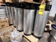 BID PRICE X 21 - (21) KEGLAND 5-GAL. S/S BALL LOCK KEGS