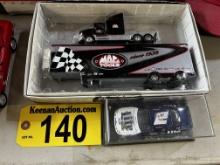 LOT: MAC TOOLS 1998 FORD HAULER, 1:64 SCALE, & NASCAR DIE CAST COLLECTIBLE CAR