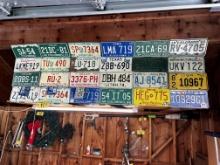 LOT: 39-ASSORTED LICENSE PLATES:
