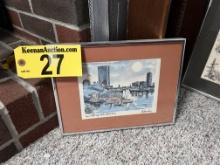 VIEW OF BACK BAY CHARLES RIVER BY FRAMED PRINT BY ROBERT KENNEDY