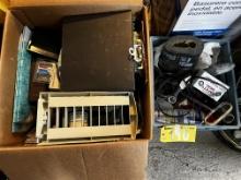 CONTENTS OF 2-BOXES: OFFICE SUPPLIES, SHOP SUPPLIES
