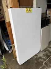 COSCO 8' X 30" DOUBLE FOLDING TABLE