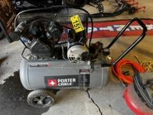 PORTER CABLE 20-GAL. PORTABLE AIR COMPRESSOR, 2HP, 135 PSI