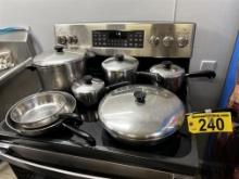 7-PC ASSORTED REVEREWARE W/ 5-LIDS