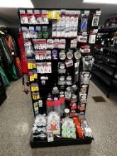 CONTENTS ON PEGBOARD RACK: