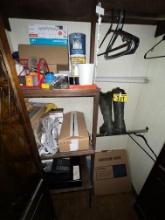 CONTENTS OF CLOSET: