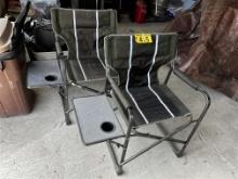 BID PRICE X 2 - (2) FOLDING CAMP CHAIRS