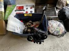 CAMP LOT: MISC. HUNTING GEAR, TREE SPIDER HARNESS, KLIM SHOVEL, BUCKET SEATS