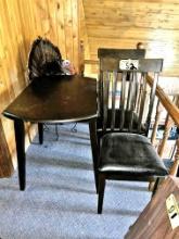 3-PC DINING ROOM SET: DROP LEAF TABLE W/ 2-CHAIRS