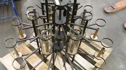 18 LIGHT 2 TIERED CHANDELIER / LIGHT FIXTURE