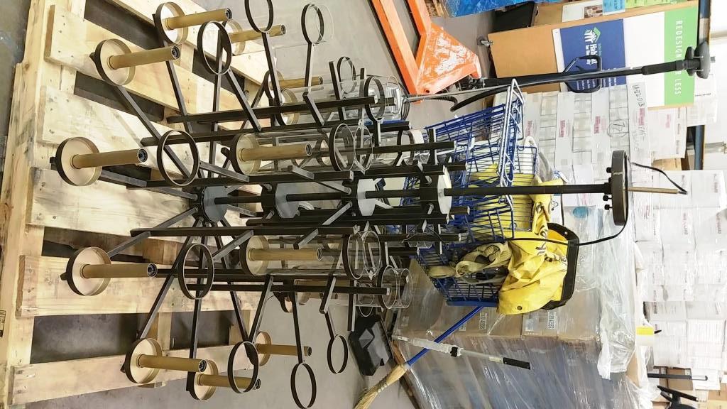 18 LIGHT 2 TIERED CHANDELIER / LIGHT FIXTURE