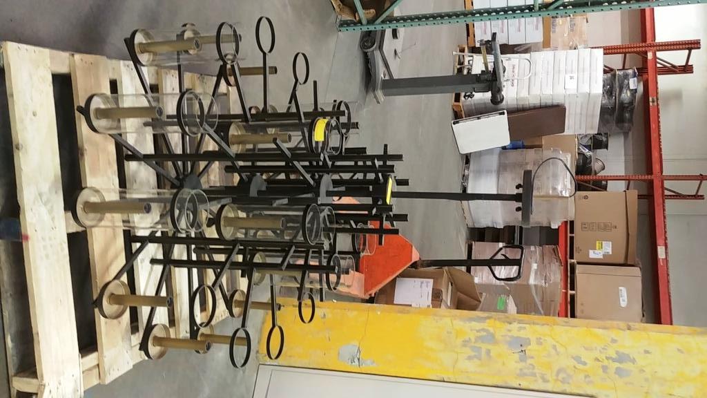 18 LIGHT 2 TIERED CHANDELIER / LIGHT FIXTURE