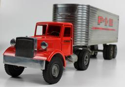 VINTAGE SMITH-MILLER P-I-E SEMI TRUCK & TRAILER - CIRCA 1950s