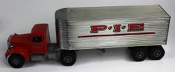 VINTAGE SMITH-MILLER P-I-E SEMI TRUCK & TRAILER - CIRCA 1950s