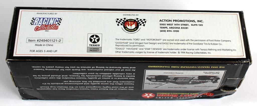 NEW, IN THE BOX: TEXACO HAVOLINE RACING DIE CAST METAL BANK