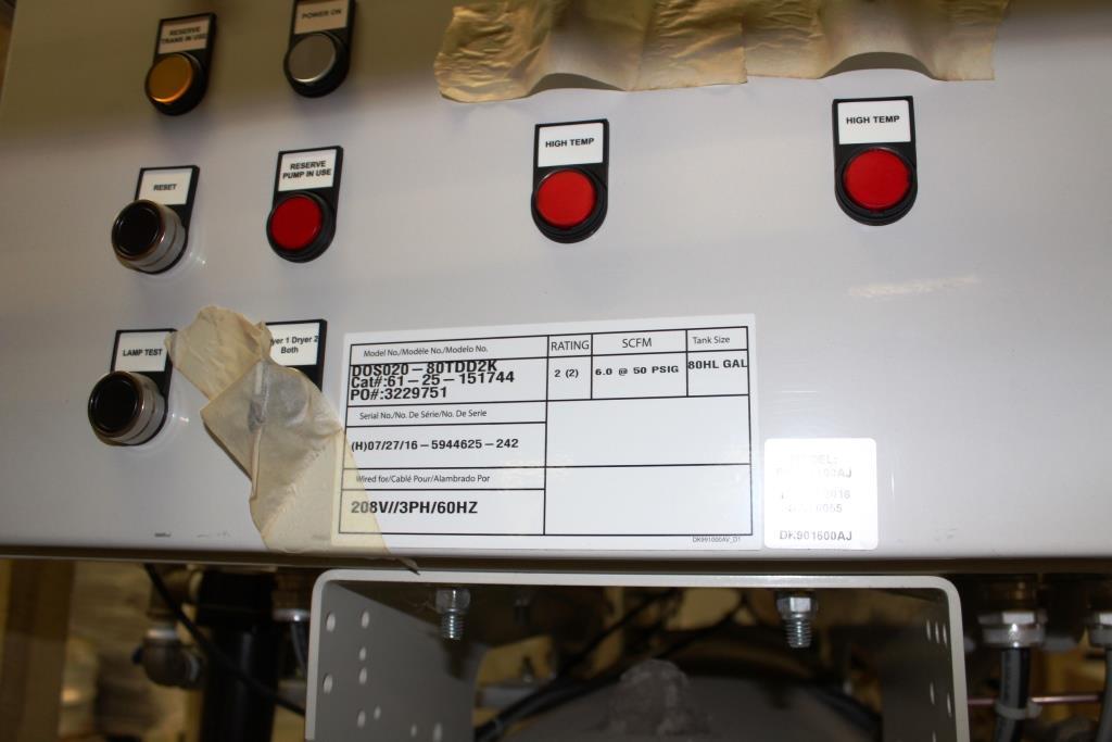 CHEMETRON MEDICAL AIR COMPRESSOR SYSTEM